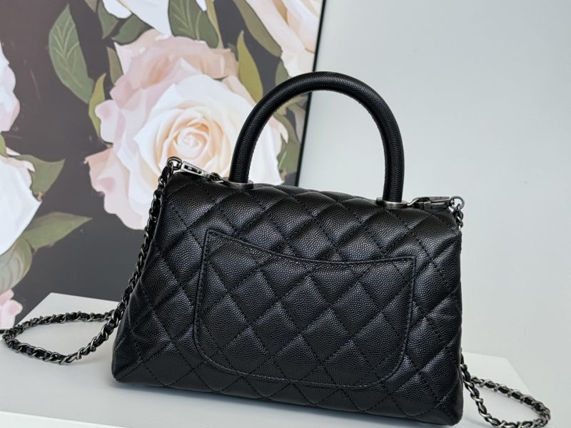 Ribbed fine grain embossed calf-skin cover bag-41