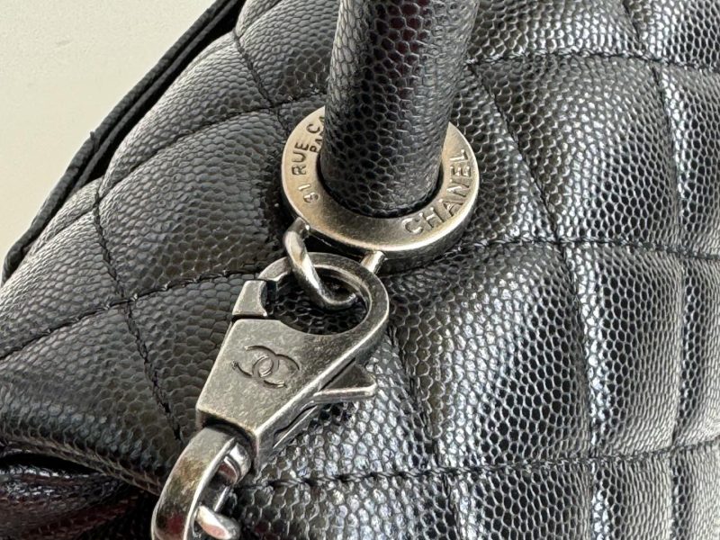 Ribbed fine grain embossed calf-skin cover bag-41