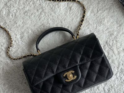 chanel mini cf handle cf mini Caviar-25