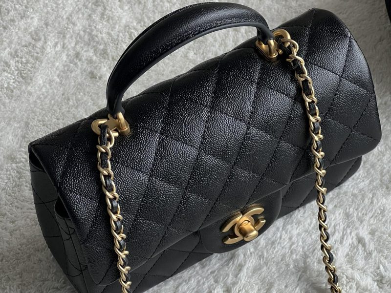 chanel mini cf handle cf mini Caviar-25