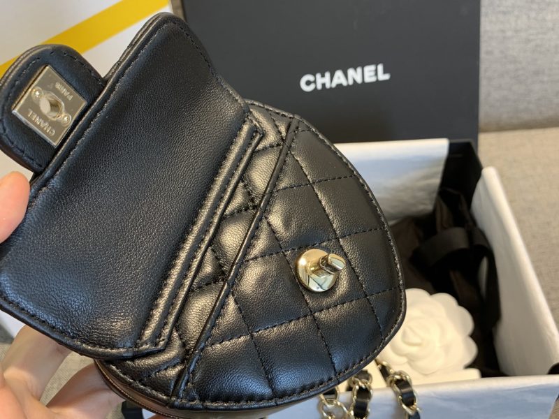 Peach heart ♥️ diamond lattice bag chain bag-47